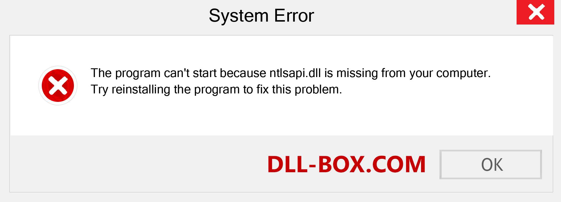  ntlsapi.dll file is missing?. Download for Windows 7, 8, 10 - Fix  ntlsapi dll Missing Error on Windows, photos, images